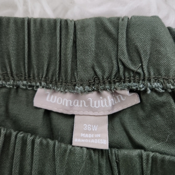 Women Within Pull on easy pants. Olive Green. Size 36W. New without tags. - Picture 6 of 6